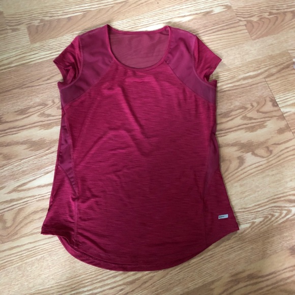 ATHLETIC WORKS - Red mesh workout top - Picture 1 of 2
